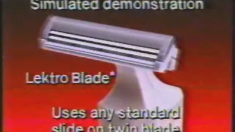 Remington Lektroblade TV Ad 1988