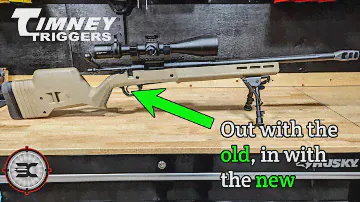 New @timneytriggers elite hunter trigger in my Remington 700 6.5 creedmoor