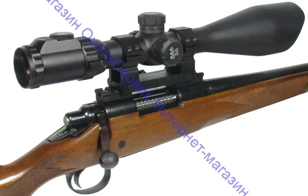 Планка Picatinny UTG на Remington 700, Short Action, 3+3 слота, вырез под гильзу, сталь, 122г, MNT-RM700S-2