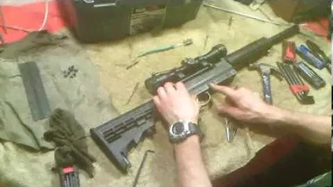remington 597 vtr feildstrip (disassembly) takedown & cleaning. (easy way)