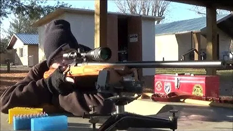 Remington 700 VLS .223 at the range.